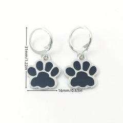 Alloy Drop Animal Claw Dog And Cat Footprints Earrings Children's Jewelry