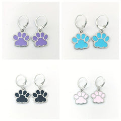 Alloy Drop Animal Claw Dog And Cat Footprints Earrings Children's Jewelry
