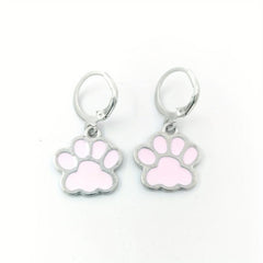Alloy Drop Animal Claw Dog And Cat Footprints Earrings Children's Jewelry