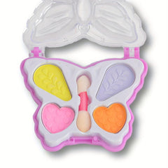 Girls Makeup Toy Set with Eye Shadow Plate and Accessories - Safe and Non-Toxic