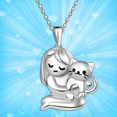 Stylish I Love Kitten Pendant Necklace - Perfect Gift