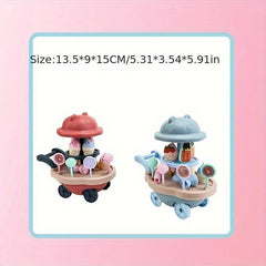 Kids Ice Cream Candy Truck Toy Kitchen Set | Interactive Parent-Child Play