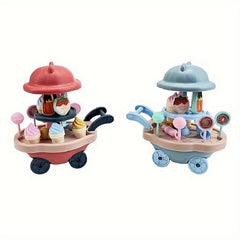Kids Ice Cream Candy Truck Toy Kitchen Set | Interactive Parent-Child Play