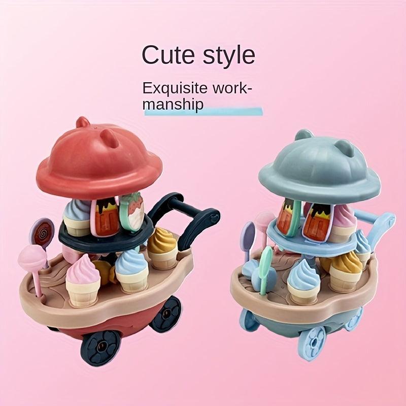 Kids Ice Cream Candy Truck Toy Kitchen Set | Interactive Parent-Child Play