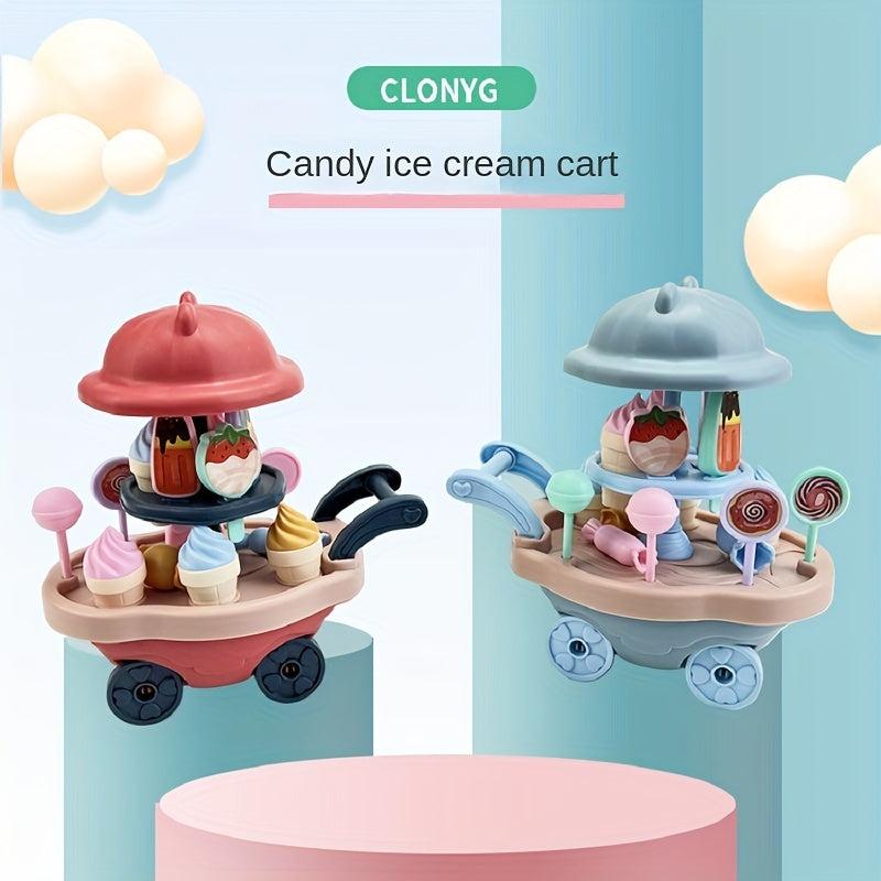 Kids Ice Cream Candy Truck Toy Kitchen Set | Interactive Parent-Child Play