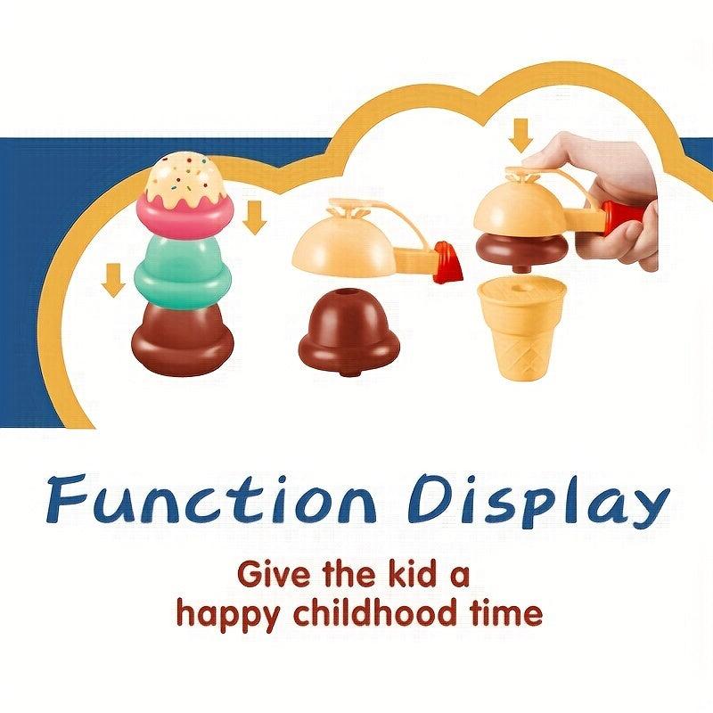 Ice Cream Set Kitchen Accessories For Kids Pretend Play Sweet Treats Toy