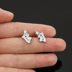 Sparkling Snowman Earrings - Ideal Gift for Christmas