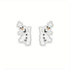 Sparkling Snowman Earrings - Ideal Gift for Christmas