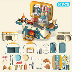 Kids Play House Toy Set Educational Cooking Kitchen Dresser Tool Box Medical Box