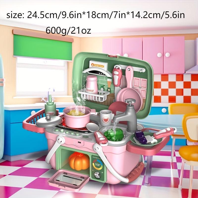 Kids Play House Toy Set Educational Cooking Kitchen Dresser Tool Box Medical Box