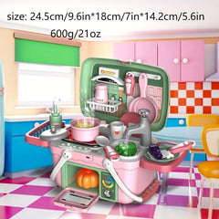 Kids Play House Toy Set Educational Cooking Kitchen Dresser Tool Box Medical Box