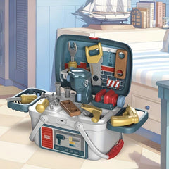 Kids Play House Toy Set Educational Cooking Kitchen Dresser Tool Box Medical Box