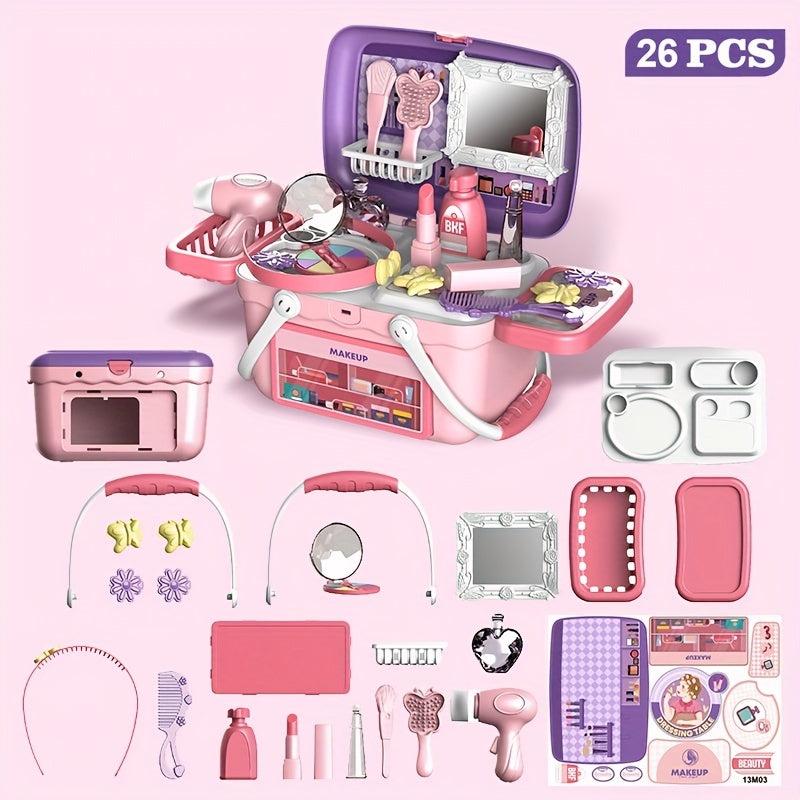 Kids Play House Toy Set Educational Cooking Kitchen Dresser Tool Box Medical Box