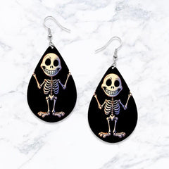 Funny Halloween Ghost Earrings Evil Eyes Dangle Jewelry