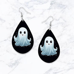 Funny Halloween Ghost Earrings Evil Eyes Dangle Jewelry