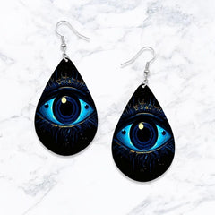 Funny Halloween Ghost Earrings Evil Eyes Dangle Jewelry
