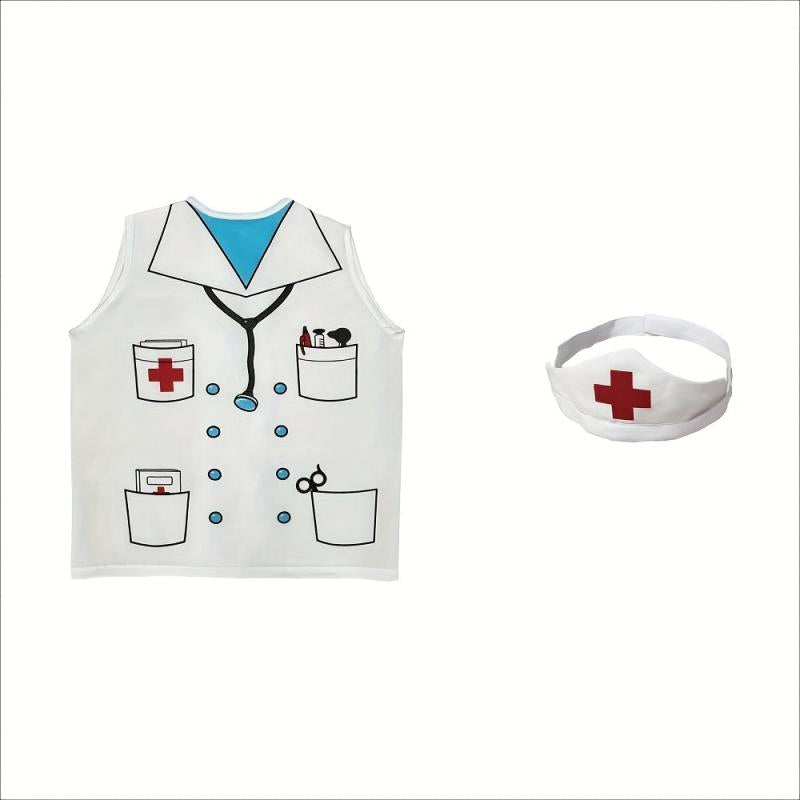 Kids Pretend Doctor Costume Halloween Dress Up