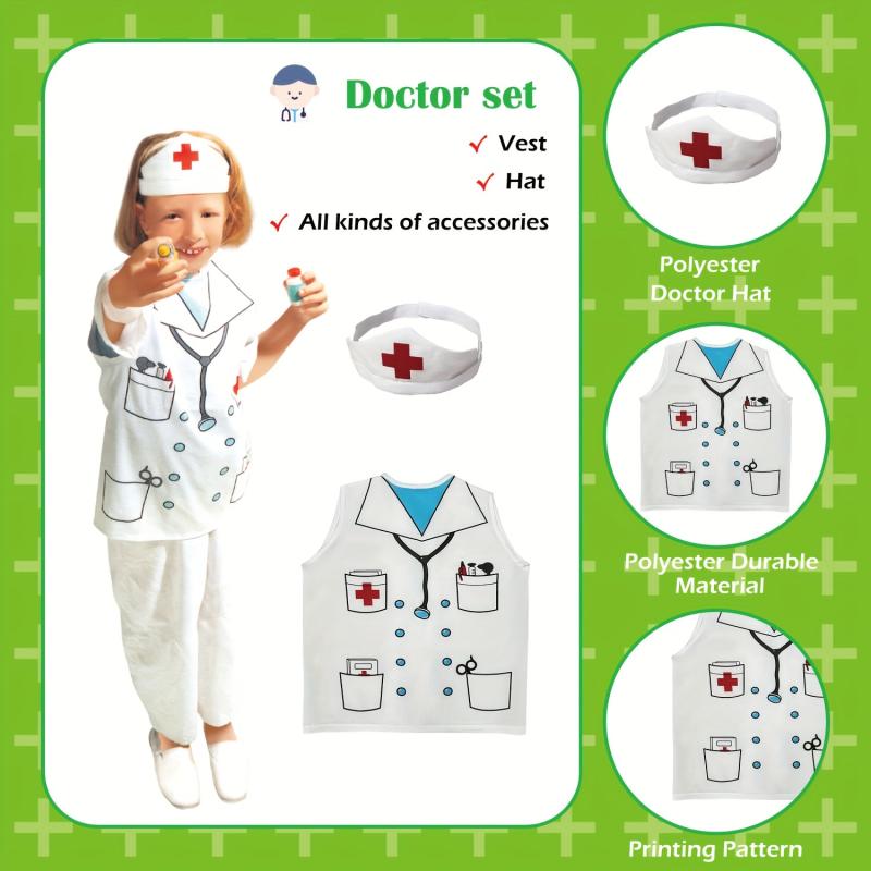 Kids Pretend Doctor Costume Halloween Dress Up
