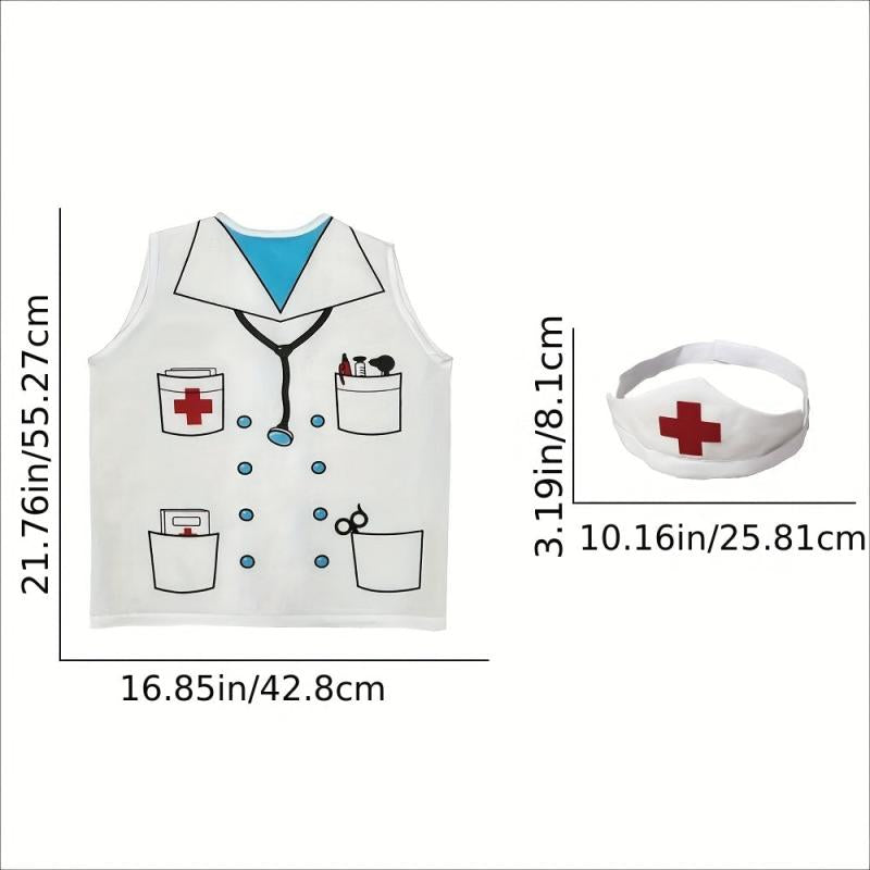 Kids Pretend Doctor Costume Halloween Dress Up