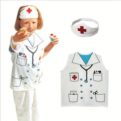 Kids Pretend Doctor Costume Halloween Dress Up