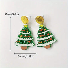 2PCS Vintage Christmas Earrings - Perfect Gift for Stylish Women