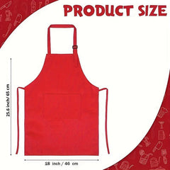 Kids Apron Set with Sleeves and Hat - Children's Gift for Cooking and Baking