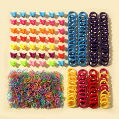 1070 Pack Kids Hot Hair Tie Hair Clip Set Birthday Gift