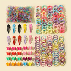 1070 Pack Kids Hot Hair Tie Hair Clip Set Birthday Gift