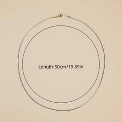 Stainless Steel Chain Necklace - Ideal Gift for Her