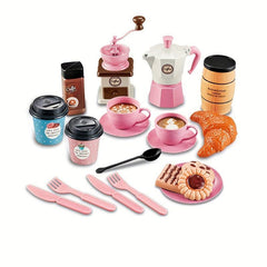Kids Coffee Machine Snack Afternoon Tea Toy Set DIY Toys