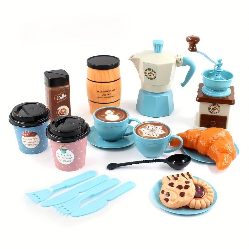Kids Coffee Machine Snack Afternoon Tea Toy Set DIY Toys