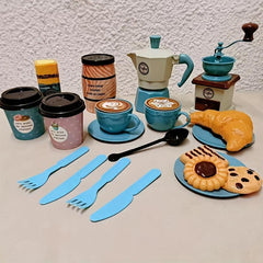Kids Coffee Machine Snack Afternoon Tea Toy Set DIY Toys