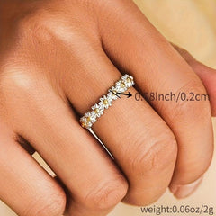 Sweet Daisy Ladies Ring Cold Wind Flower Open Ring Christmas