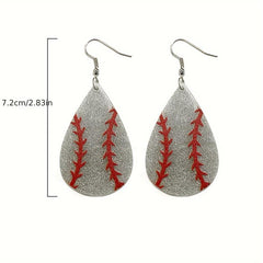 Sports Style Tear Drop Earrings For Women, Acrylic Gift For Her