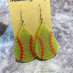 Sports Style Tear Drop Earrings For Women, Acrylic Gift For Her
