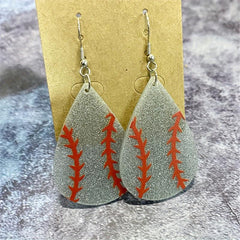 Sports Style Tear Drop Earrings For Women, Acrylic Gift For Her