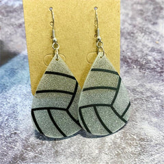 Sports Style Tear Drop Earrings For Women, Acrylic Gift For Her