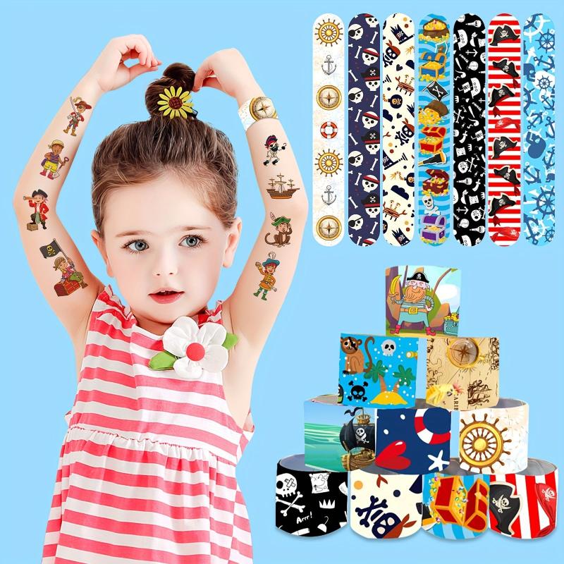 Pirate Party Favors Toys Slap Bracelets Pirates Snap Bracelet Wristband