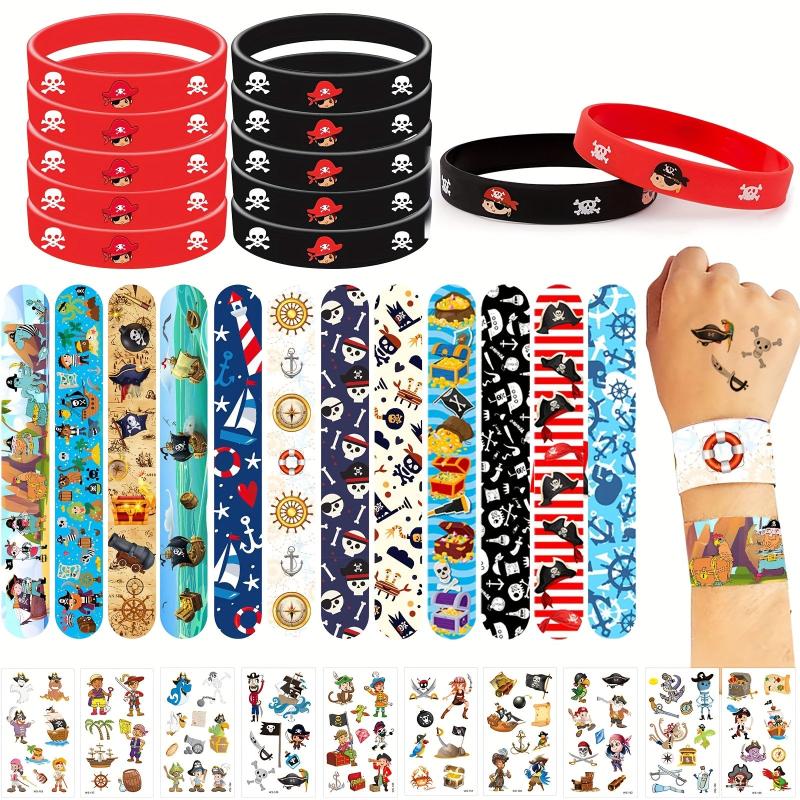 Pirate Party Favors Toys Slap Bracelets Pirates Snap Bracelet Wristband