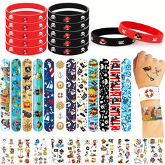 Pirate Party Favors Toys Slap Bracelets Pirates Snap Bracelet Wristband