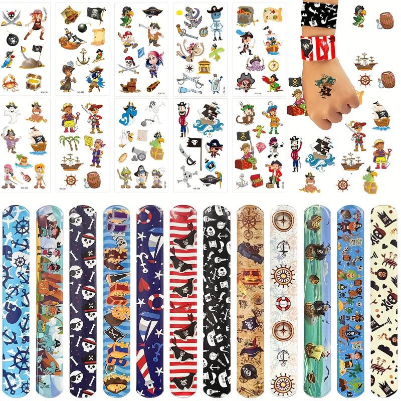 Pirate Party Favors Toys Slap Bracelets Pirates Snap Bracelet Wristband