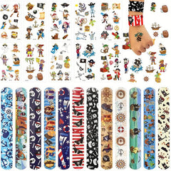 Pirate Party Favors Toys Slap Bracelets Pirates Snap Bracelet Wristband