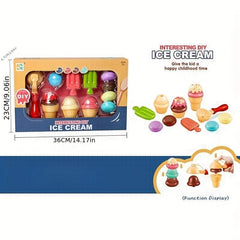 Kids Home Kitchen Toy Ice Cream Burger Music Set Girl Assembly