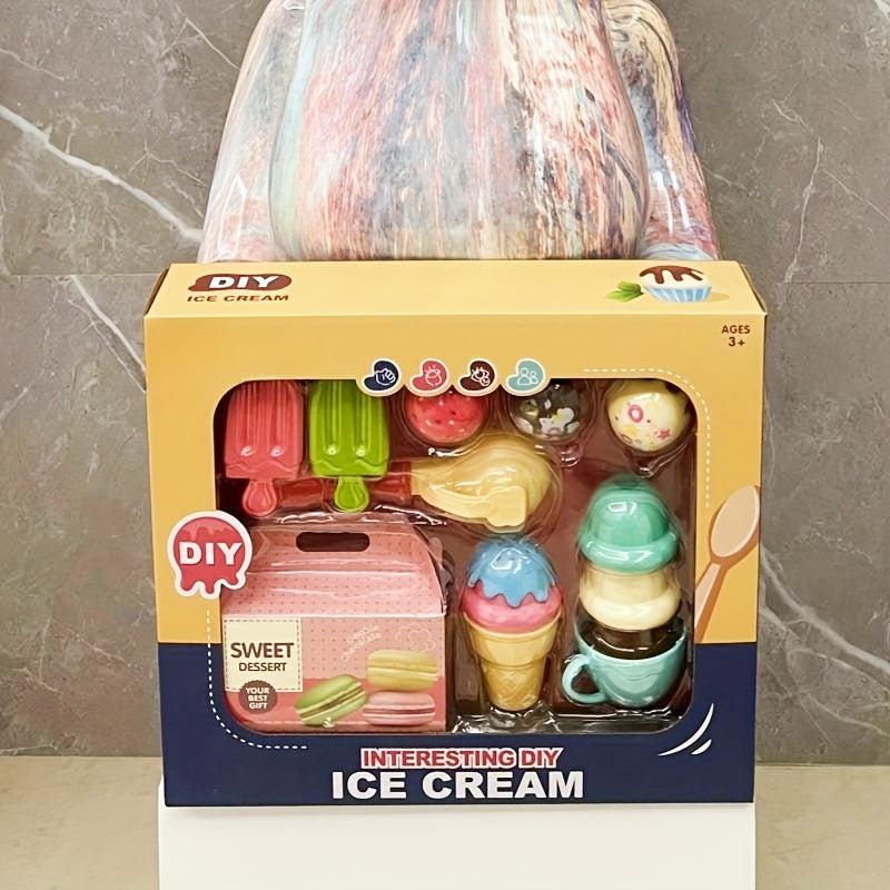 Kids Home Kitchen Toy Ice Cream Burger Music Set Girl Assembly