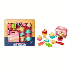 Kids Home Kitchen Toy Ice Cream Burger Music Set Girl Assembly