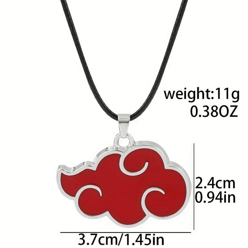 Red Cloud Pattern Pendant Necklace
