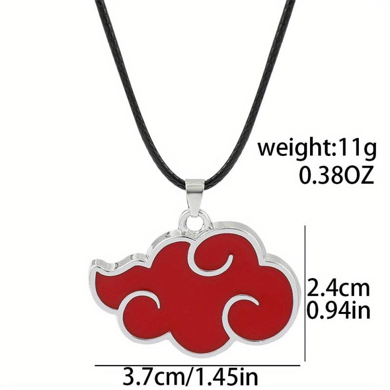 Red Cloud Pattern Pendant Necklace