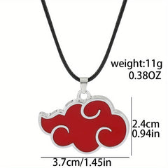 Red Cloud Pattern Pendant Necklace