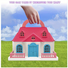 Castle Dream House Toy, Furniture & Accessories Set for Toddler Dollhouse Kit