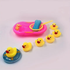 Baby Play Water Bath Toy Play House Bathtub Toy Bath Doll Set Red